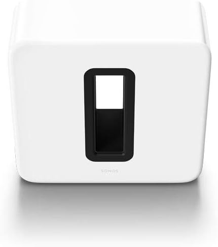 Sonos Sub, weiss – Leistungsstarker WLAN Subwoofer für dynamische & Tiefe Bässe Speaker – Eleganter