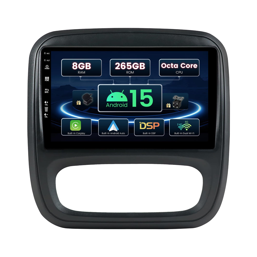 BXLIYER ¦ 8G+256G ¦ Android 12 IPS Autoradio Passt für Renault trafic 3 / Opel Vivaro B (2014-2021)