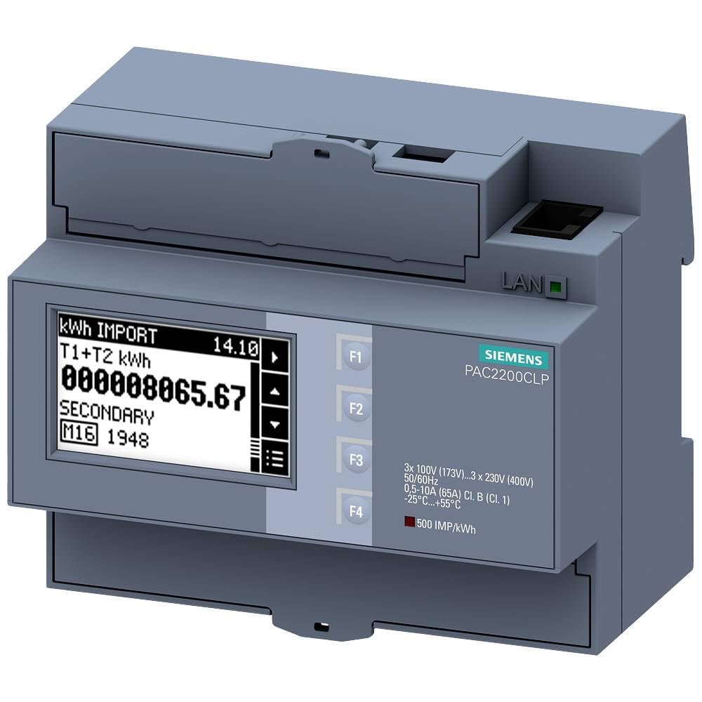 Siemens 7KM2200-2EA40-1JA1 Digitales Hutschienenmessgerät SENTRON Messgerät 7KM PAC2200, 3-phasig,
