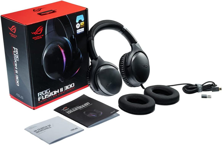 ASUS ROG Fusion II 300 – High Resolution ESS 9280 Quad DAC™ – Immersiver 7.1 Sound, Mikrofon mit Ant