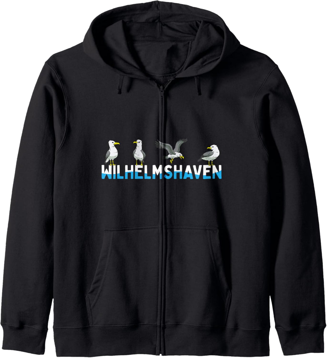 Wilhelmshaven Möwen Nordsee Moin Norddeutsch Kapuzenjacke