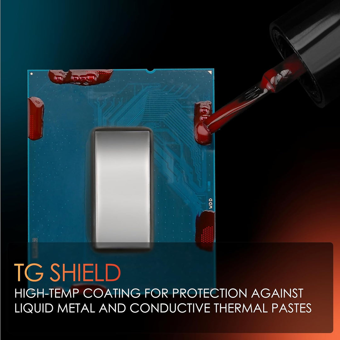 Thermal Grizzly - TG Shield (5ml rot) - Schützt Komponenten vor flüssiger Wärmeleitpaste und Kurzsch