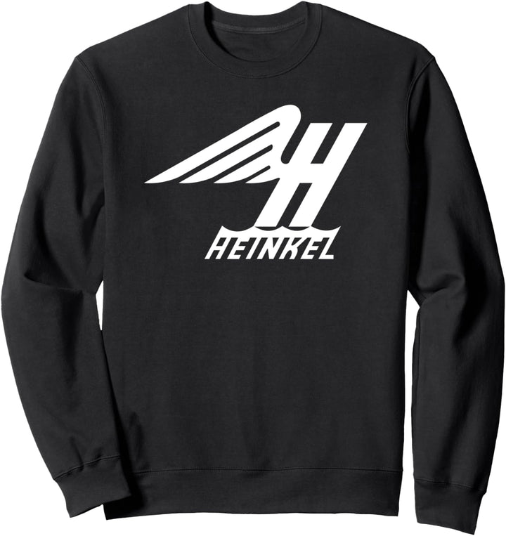 Heinkel Winged H Logo Deutsche Flugzeugfliegerei Sweatshirt