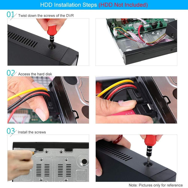 Seculink 10-Kanal 4K NVR (1080p / 3MP / 4MP / 5MP / 8MP) Ultra HD Netzwerk-Videorecorder Cloud P2P-F