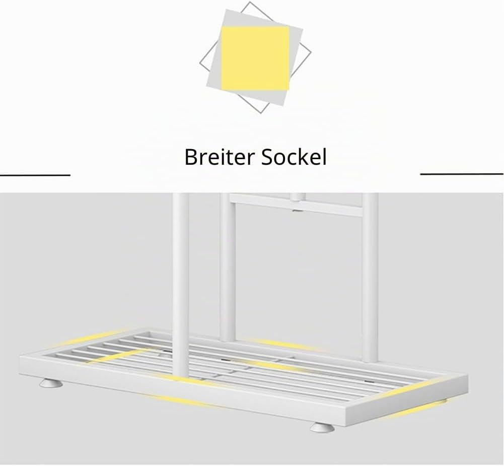 GarveeHome 6-Stöckiges Pflanzenregal Metall Für 7 Blumentöpfe, Eck Pflanzenständer Indoor & Outdoor,