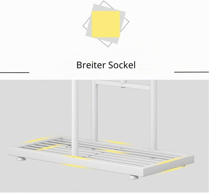 GarveeHome 6-Stöckiges Pflanzenregal Metall Für 7 Blumentöpfe, Eck Pflanzenständer Indoor & Outdoor,