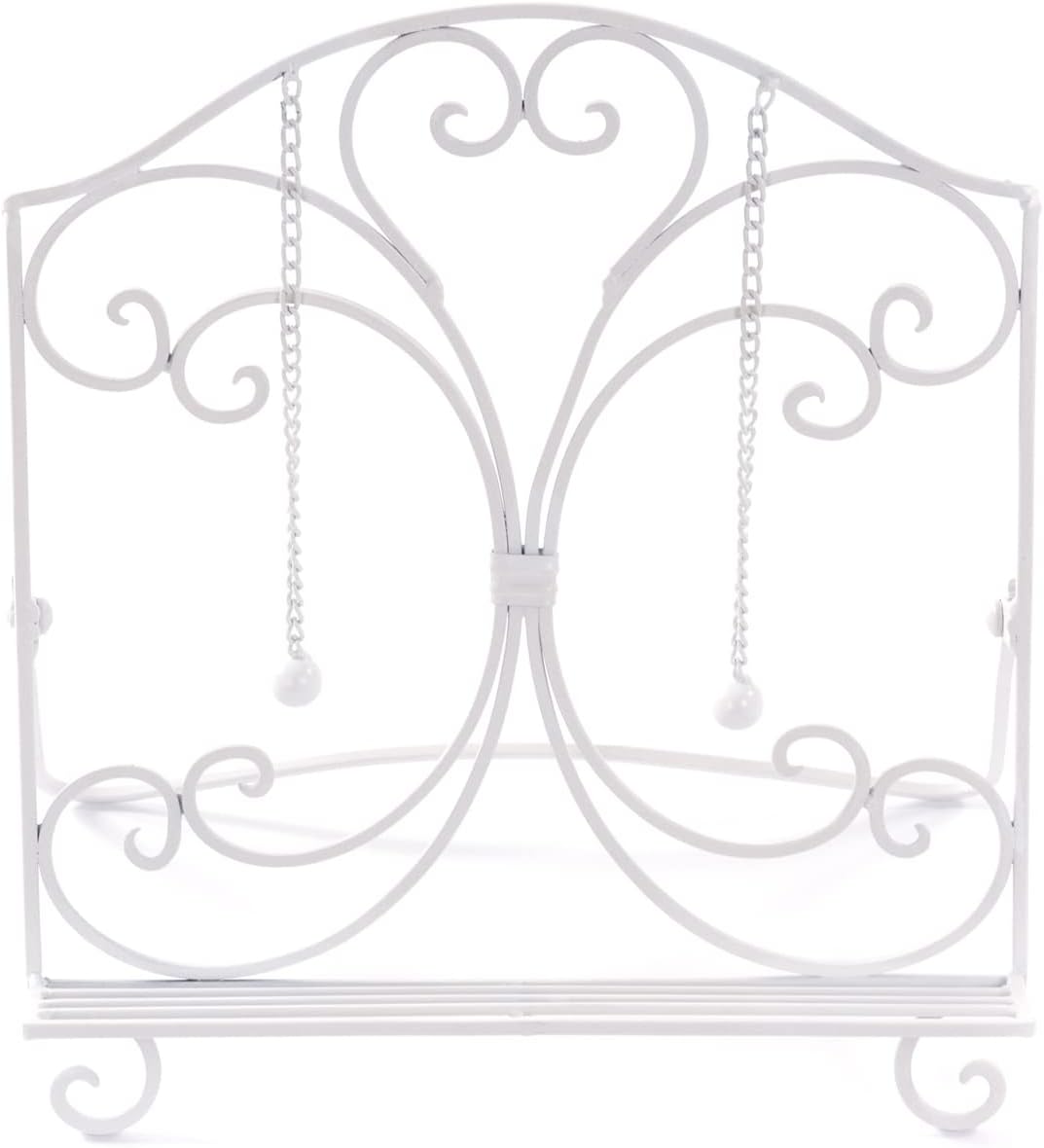 DESIGN DELIGHTS KOCHBUCH STÄNDER Cucina | 32x30x14 cm (HxBxT), Schmiedeeisen | antiker Buchständer,