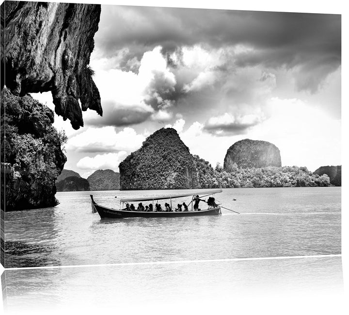 Pixxprint Thailand Phuket Playa Paradisiaca als Leinwandbild/Grösse: 100x70 / Wandbild/Kunstdruck/fe