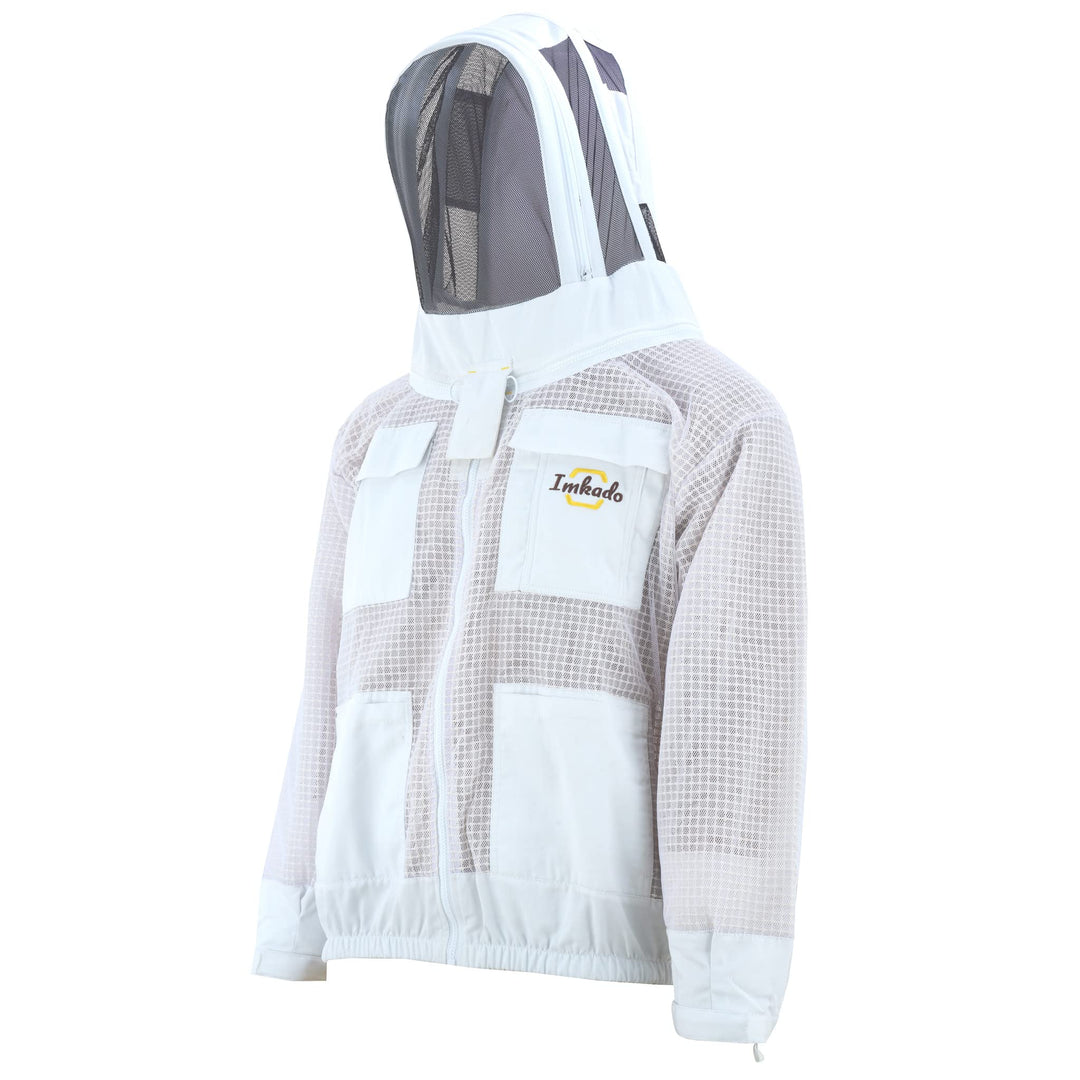 Imkado Atmungsaktive Imkerjacke, Schutzbekleidung für Imker - Schutz vor Bienenstichen - Schutzhemd,