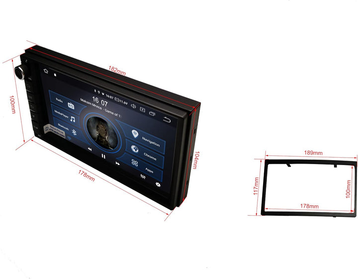 M.I.C. AU7-L2 Android 14 Autoradio mit Navigation: MediaTek MT6765V, 4GB+64GB, 7 Zoll QLED Display,
