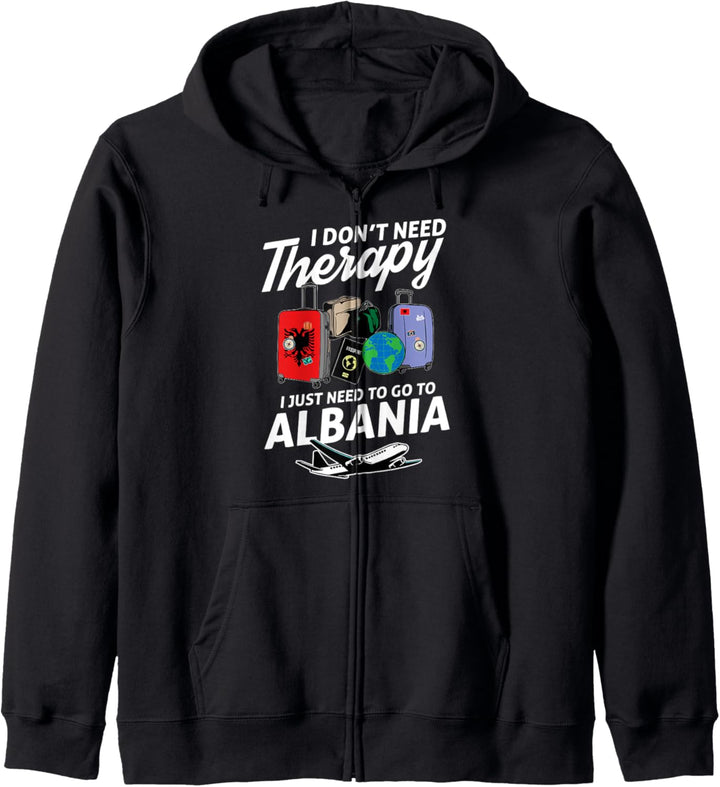 Albanische Flagge I Albanien Flagge I Urlaub Albanien Kapuzenjacke