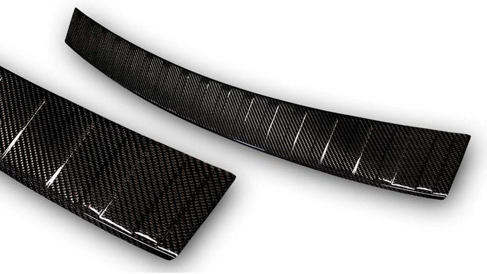 Avisa Echtes 3D Karbon Heckstossstangenschutz kompatibel mit Opel Astra K Sportstourer 2016-2022 'Ri