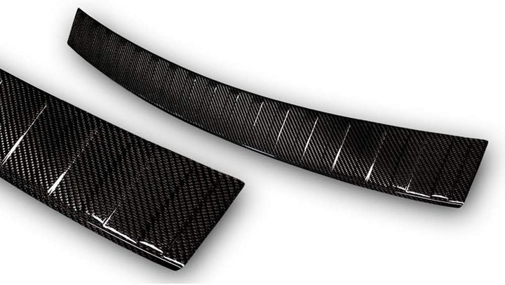 Avisa Echtes 3D Karbon Heckstossstangenschutz kompatibel mit Opel Astra K Sportstourer 2016-2022 'Ri