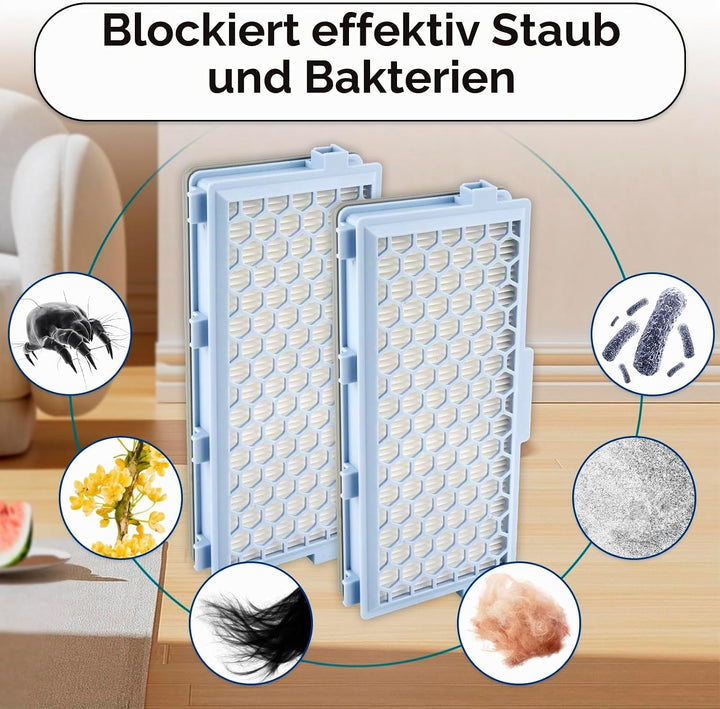 (8 Stück) Guard S1/ L1 Ersatz-HEPA-Filter, kompatibel mit Miele Guard S1/ L1, Compact C1 &amp; C2/ Compl