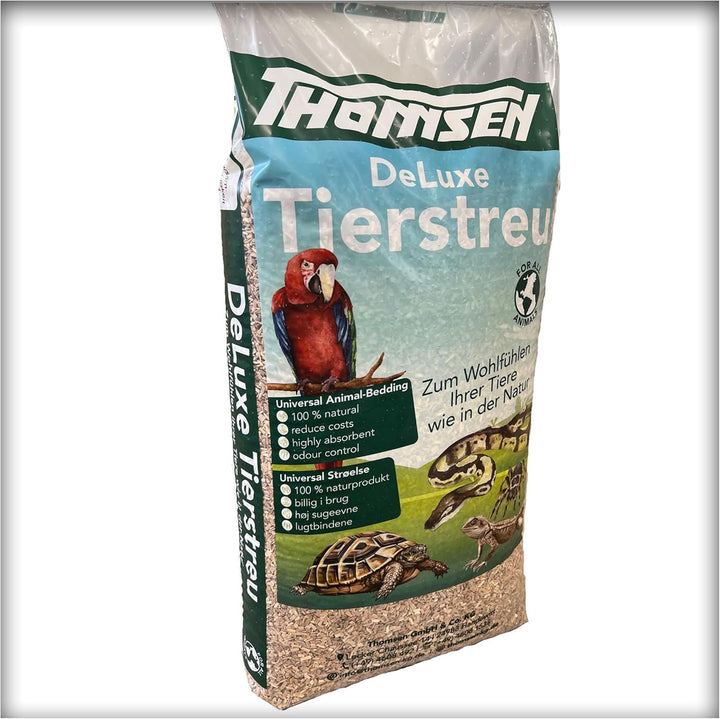 30 kg Deluxe Tierstreu Medium Buchenholz-Granulat Vögel, Nager, Reptilien