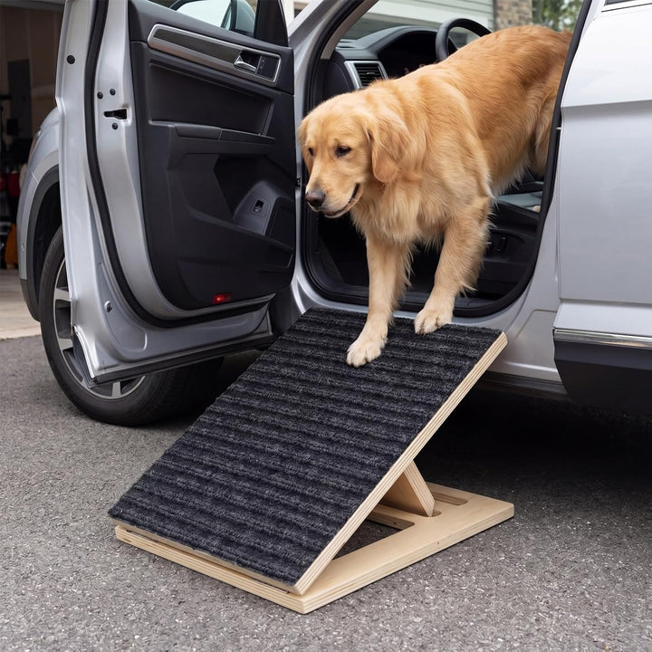 Hunderampe, Treppenrampe Hund, Hochwertiges Holzwerkstoff, rutschfest Und Sicher, Keine Montage Erfo