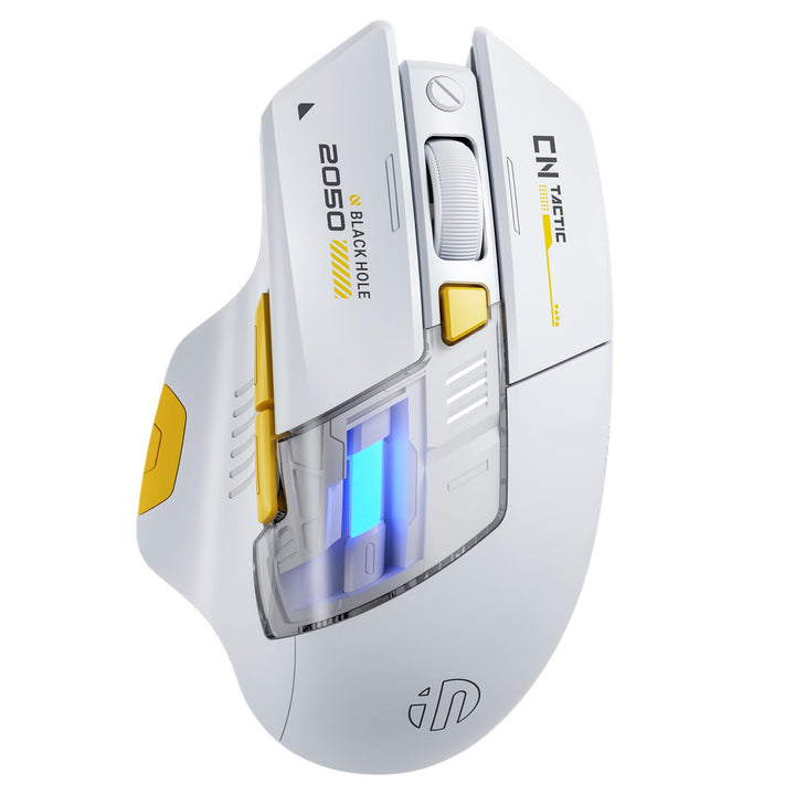 INPHIC A9 Explorer Bluetooth-Maus, Dual-Mode Bluetooth 5.0/2.4G, 2400 DPI, sichtbare Batterieanzeige