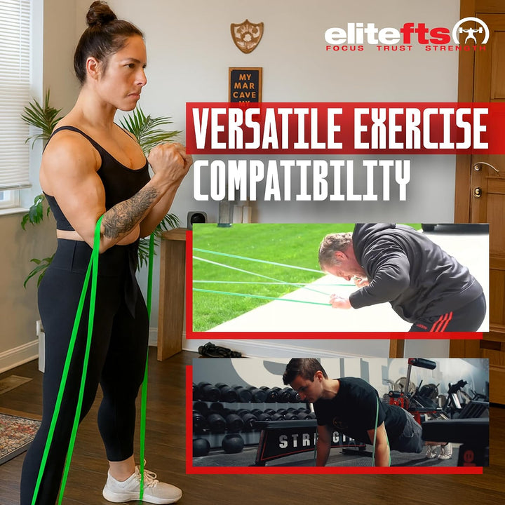 EliteFTS Pro Monster Mini-Widerstandsbänder, Grün, 2 Stück, Single Pro Monster Mini - Grün