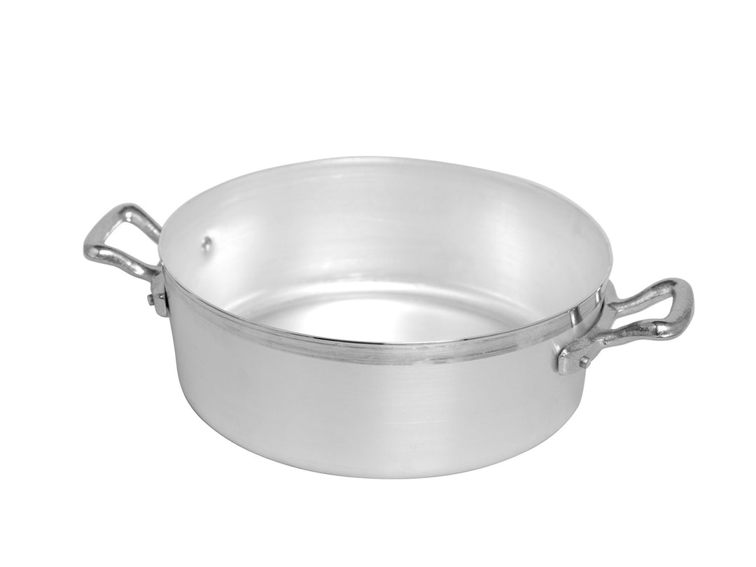Pentole Agnelli Kasserolle niedrig mit Griffen 28 cm, 28 cm