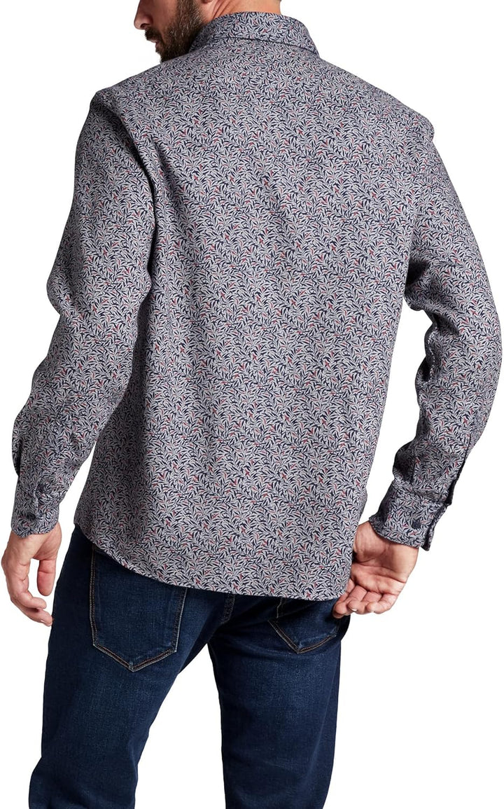 eterna Langarm Hemd Comfort Fit Flanell Bedruckt