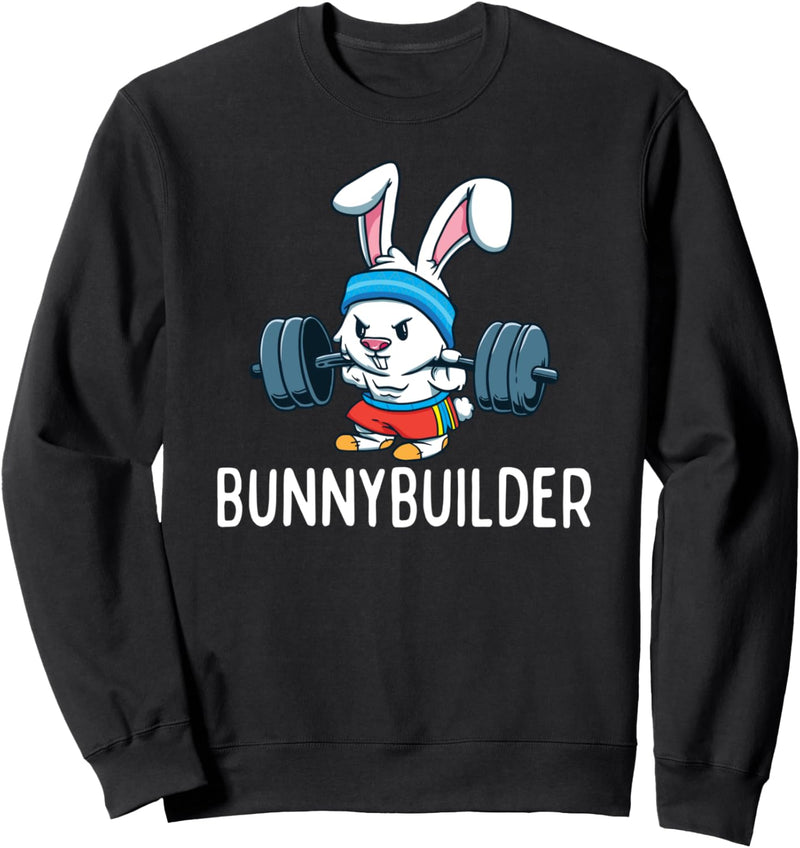 Bodybuilder Kaninchen Ostern Bunnybuilder Fitness Gym Sweatshirt