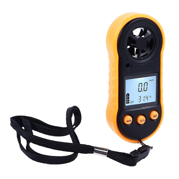 Windgeschwindigkeitsmesser, 1000 Taschen-Windmesser, Digitaler Anemometer, Hand-LCD-Hintergrundbeleu