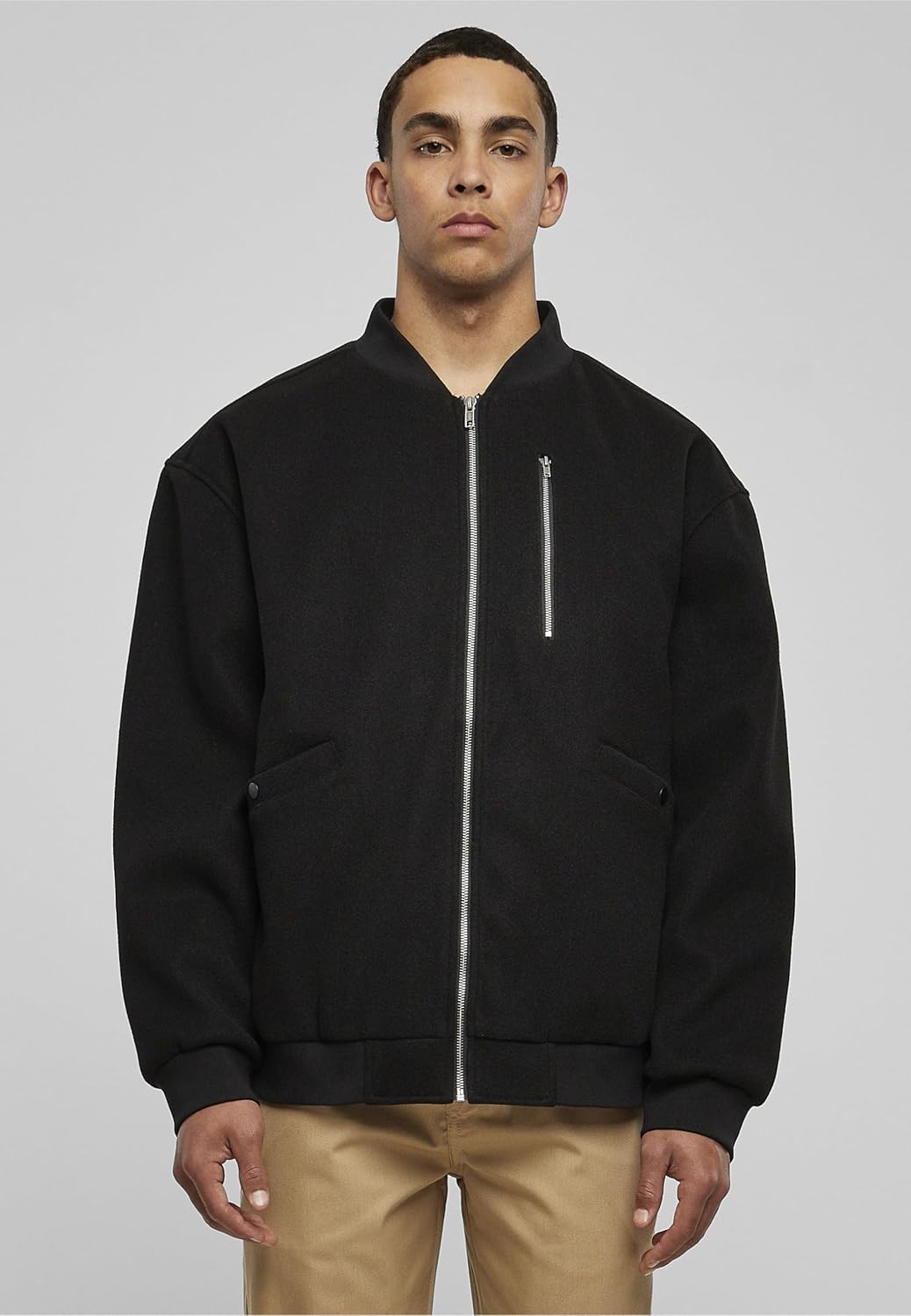 Urban Classics Herren Tb6332-bomber Blouson Jacke M Schwarz, M Schwarz
