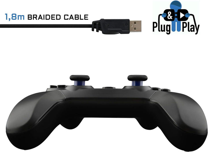 THE G-LAB K-Pad THORIUM - Gaming-Controller PC & PS3 USB mit integrierter Vibration, Gamepad-Game-Co