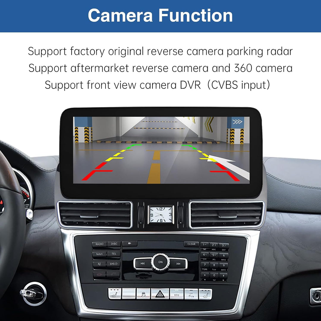 Road Top 12,3 Zoll Autoradio CarPlay für Mercedes Benz ML GL W166 X166 | mit NTG4.5/4.7 System (2012
