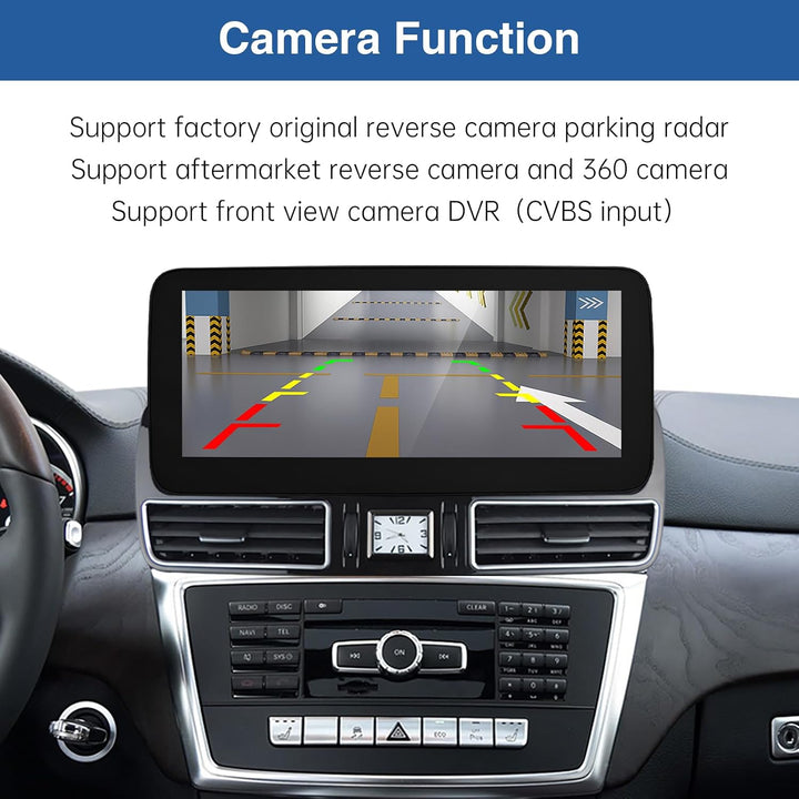 Road Top 12,3 Zoll Autoradio CarPlay für Mercedes Benz ML GL W166 X166 | mit NTG4.5/4.7 System (2012