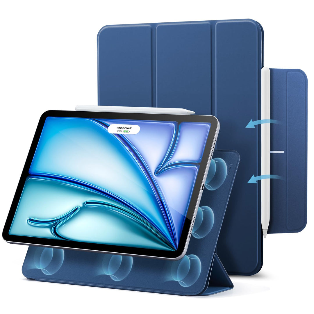 ESR Hülle für iPad Air 11 Zoll M2, iPad Air 6/5/4 (2024/2022/2020) 10,9 Zoll, Starke Magnetbefestigu
