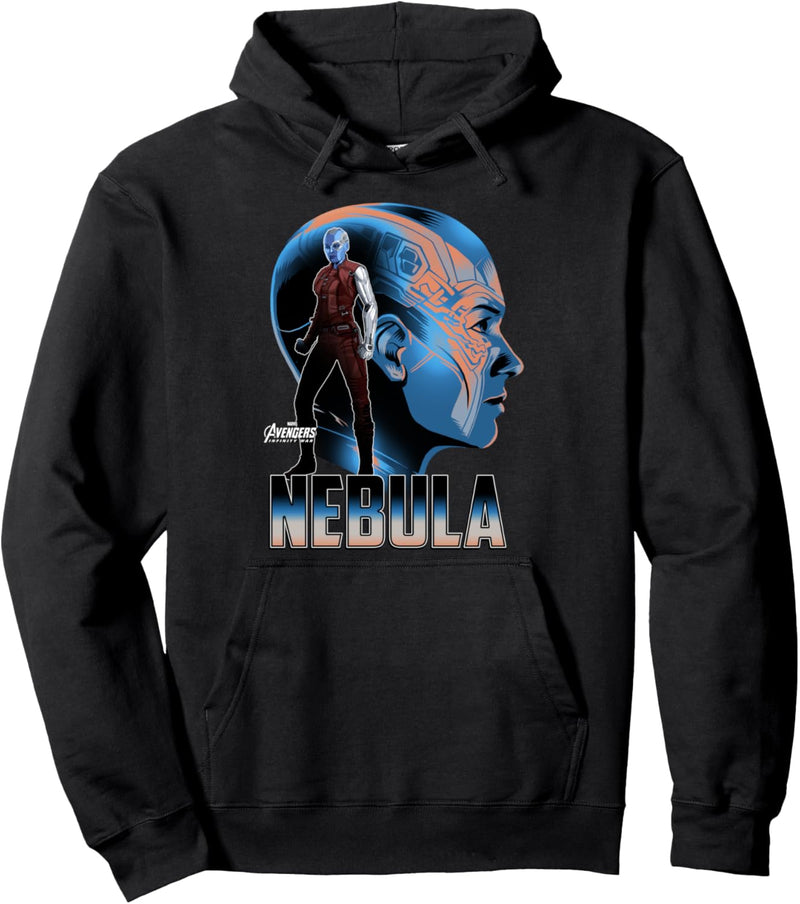 Marvel Infinity War Nebula Big Head Profile Pullover Hoodie