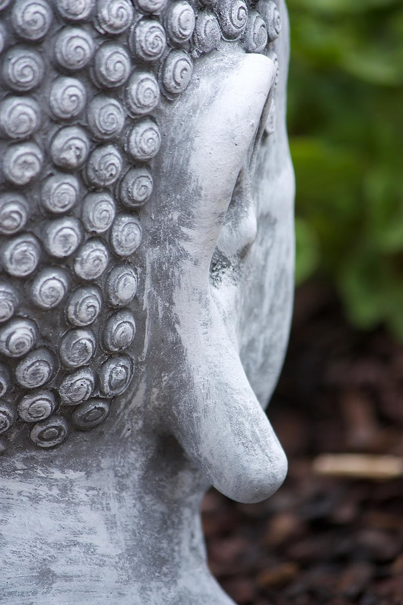 stoneandstyle Steinfigur Buddha Shiva Kopf, Frost- und wetterfest bis -30°C, massiver Steinguss