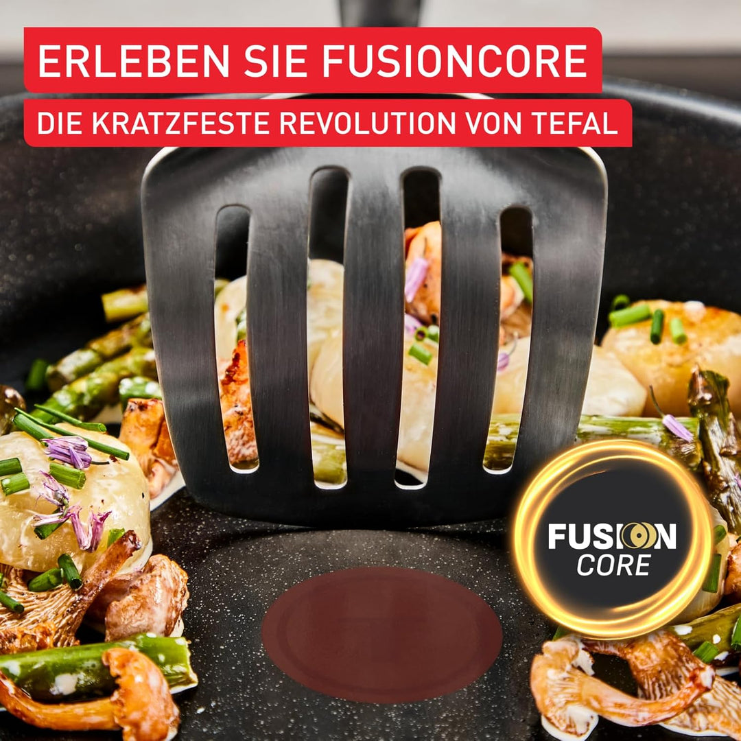 Tefal Explore On Keramikpfanne 28 cm, leistungsstarke Antihaftkeramikversiegelung, Fusioncore-Techno