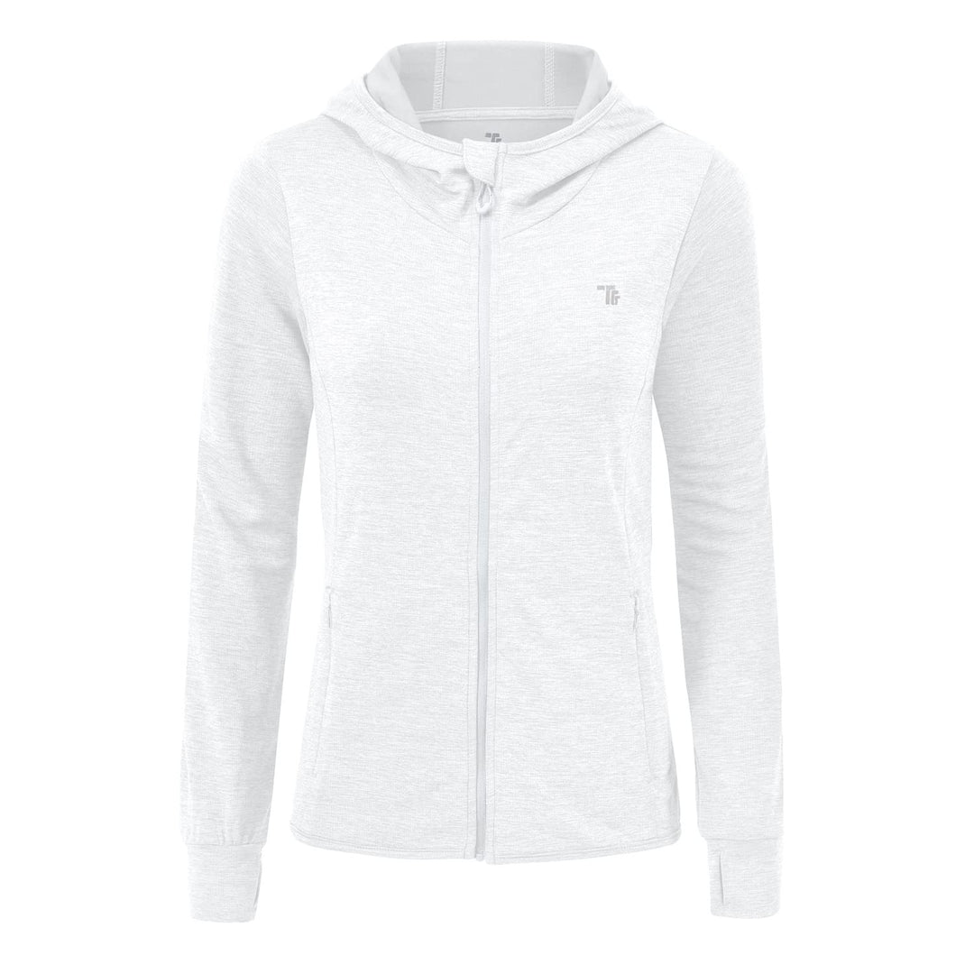 donhobo Damen Laufjacke Sportjacke Trainingsjacke Langarm Fitness Yoga Jacke Leicht Atmungsaktive Fu