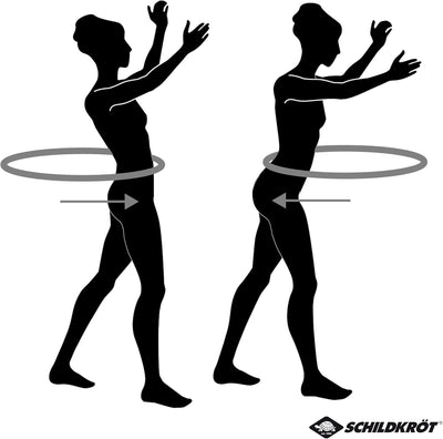 Schildkröt Fitness-Hoop, Hula-Hoop Reifen in 4-Farb Karton Hula-Hoop Ø100cm, Skyblue-Anthrazit, 9602