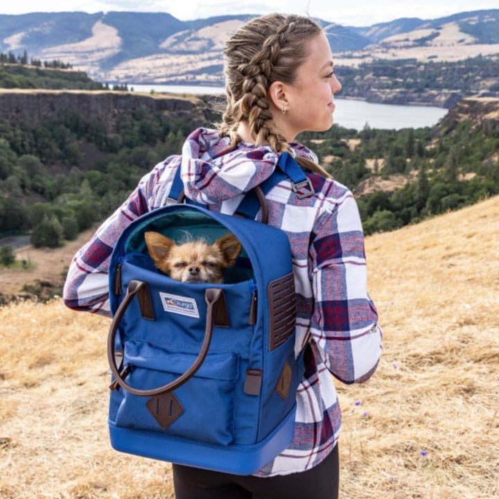 Kurgo Nomad Hunderucksack, Blau, Blau