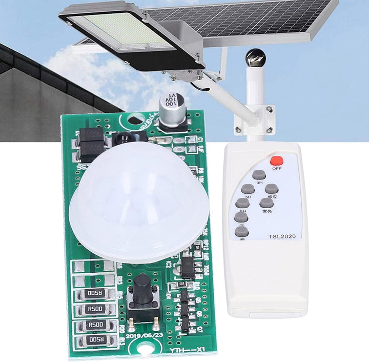 Haofy Solar-Lampen-Controller, Body-Induktions-Modul, Fernbedienung Solar Power Charging Controller
