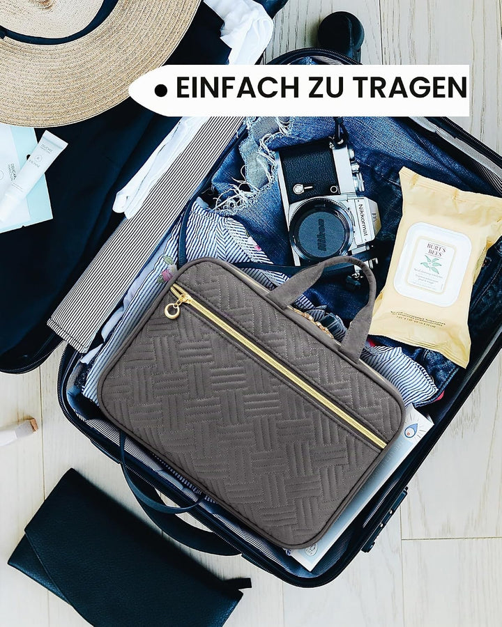 LOVEVOOK Kulturtasche Damen Gross, wasserdichte Kulturbeutel zum Aufhängen, Faltbare Waschtasche Kos
