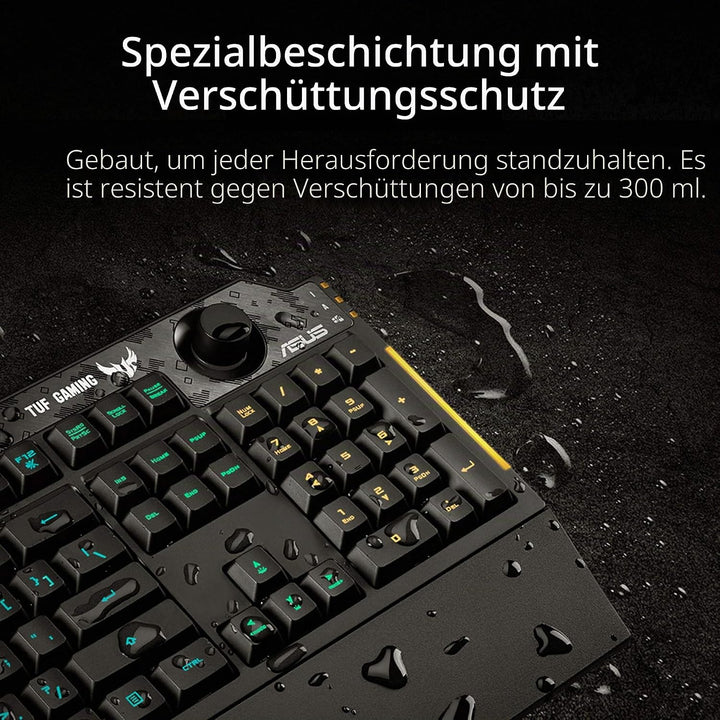 ASUS Tastatur K1 Gaming Keyboard französisches Layout 90MP01X0-BKFA00, Schwarz