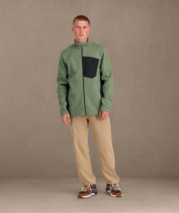 Spyder Herren Bandit Hybrid Full Zip Jacket Fleecejacke (1er Pack) XXL Pine, XXL Pine