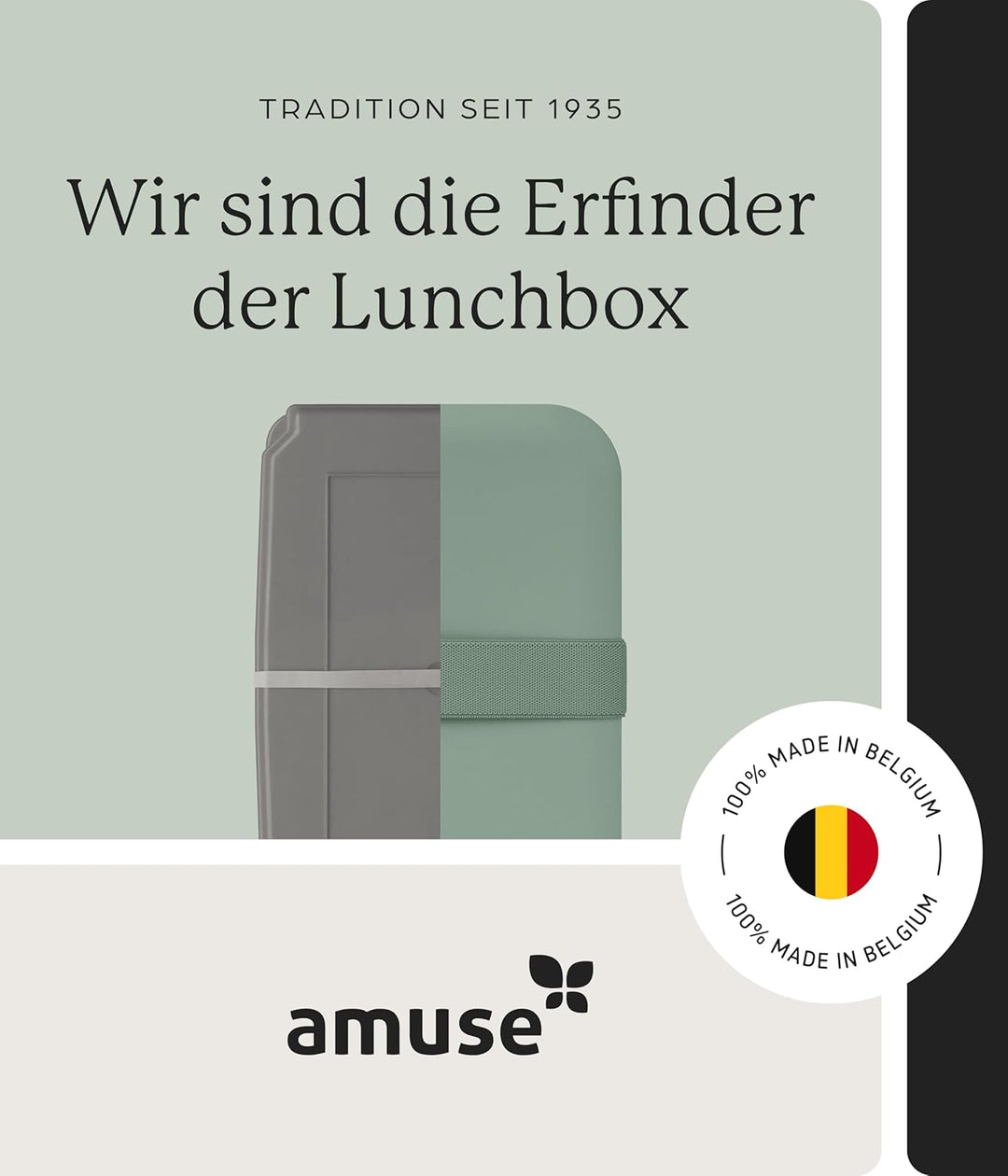 Amuse Lunchbox Erwachsene | Salat To Go Box, Brotdose Erwachsene oder Jausenbox Kinder | Bento Box |