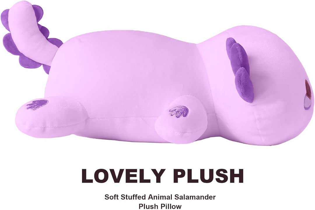 shownicer Plüschtier Axolotl Stofftier Kawaii Salamander Plüsch, Axolotl Kuscheltier Plüschkissen Sp