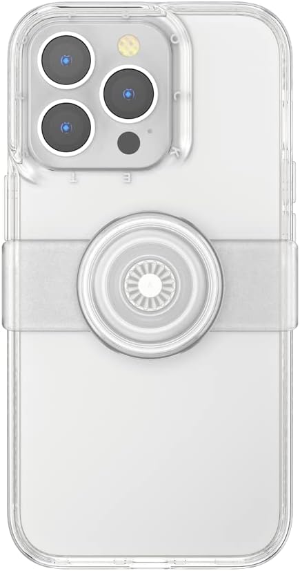 PopSockets: PopCase Hülle für iPhone 13 Pro mit Abnehmbarem PopGrip Slide Sockel und Griff mit Austa
