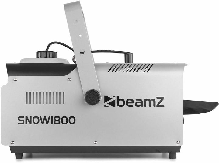 BeamZ SNOW 1800 Schneemaschine mit Flüssigkeit 1800 Watt Schnee Maschine mit Fernbedienung, Snow Mac