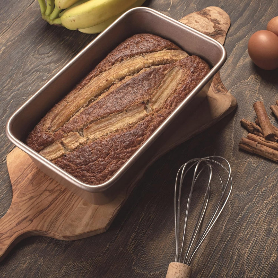HAPPIELS Antihaftbeschichtete Brotbackform, 22,9 x 12,7 cm, PFOA- und BPA-frei, ungiftige Kastenform