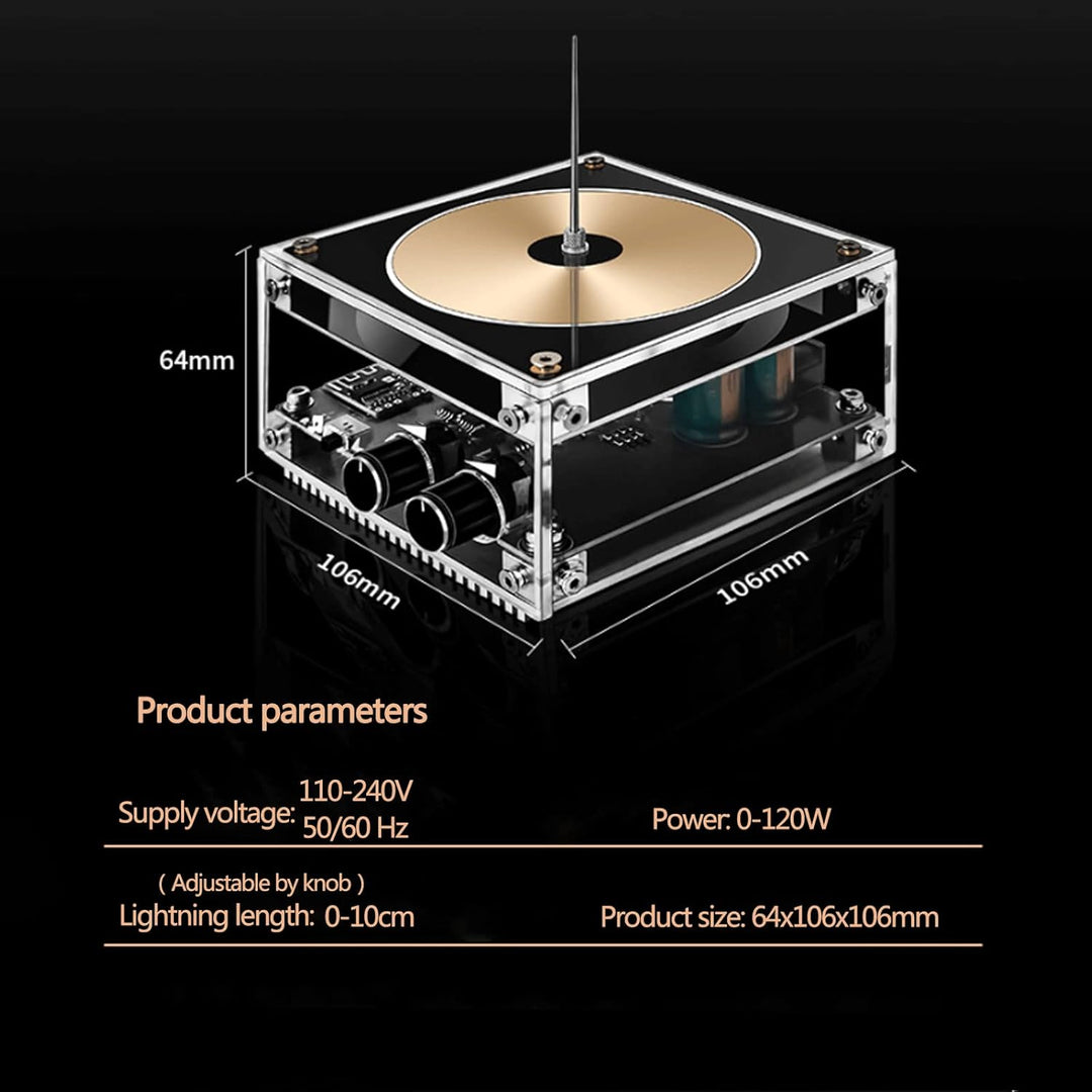 Teslaspule Bluetooth Mini Musik Tesla Spule Bogen Plasma Lautsprecher Tesla Coil Berührbare DIY Spul