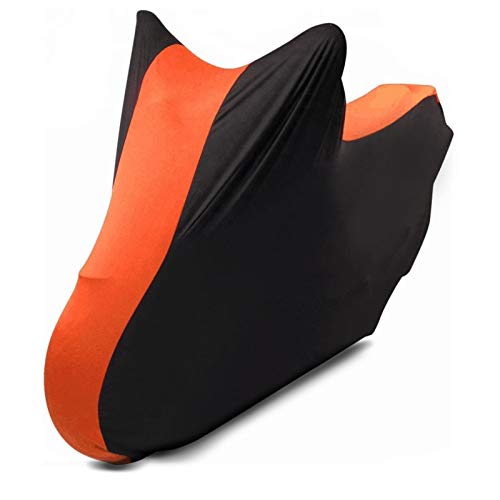 Motorrad-Abdeckung für Aprilia Caponord 1200/ Rally XL Indoor Schwarz-orange