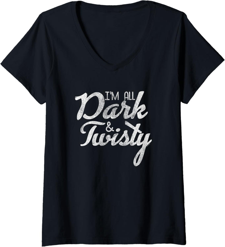 Grey's Anatomy Ich Bin Ganz Dunkel und Verdreht T-Shirt mit V-Ausschnitt