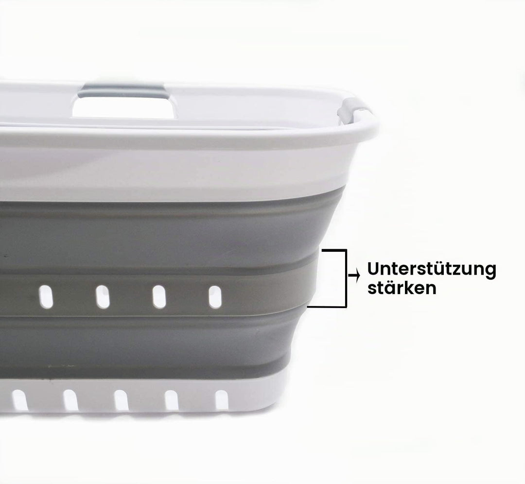 SAMMART 42L 2er-Set zusammenklappbarer Kunststoff-Wäschekorb-faltbarer Pop-Up-Aufbewahrungsbehälter/